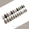 Wholesale 24Pcs Long Stiletto Shape Design False Nails